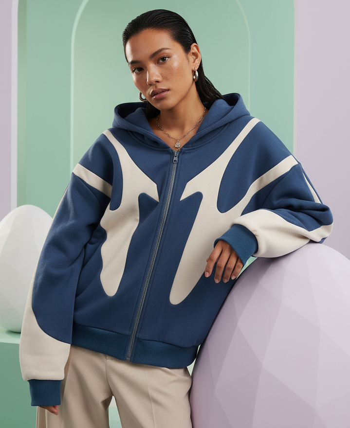 Retro Zip Up