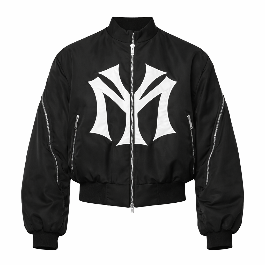 Midnight Monogram Bomber Jacket