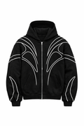Obsidian Arc Zip Hoodie